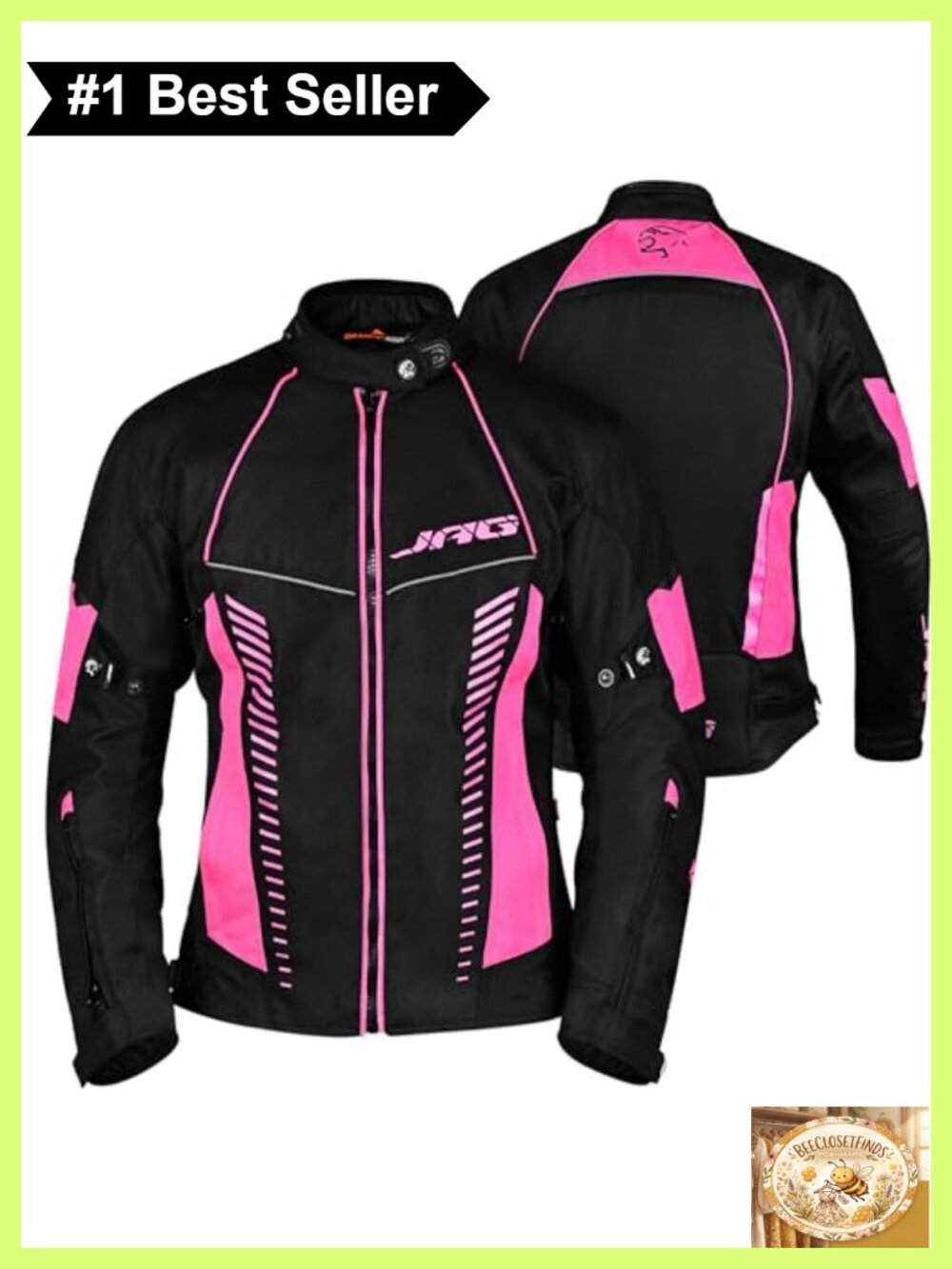 Womens Motorcycle Protective Jacket All-Season Dual Sport Riding Jacket